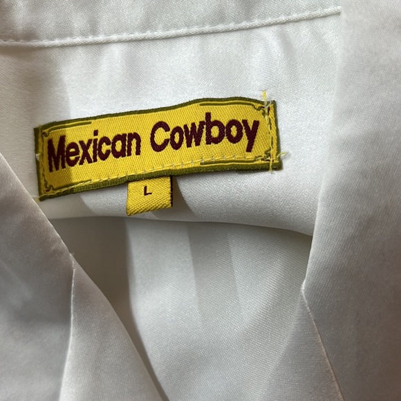 Sz L Vintage Mexican Cowboy Western Short Sleeve Shirt NWT - Picture 6 of 8
